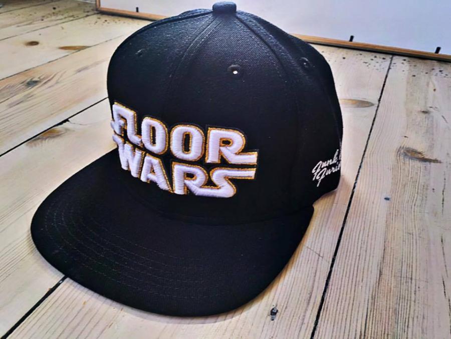 Floor Wars Snapback Logo Cap Black